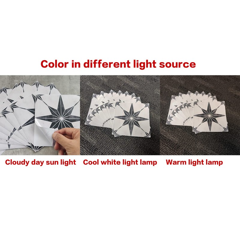 Starry Tile Stickers - Fireplace - Waterproof & Removable -