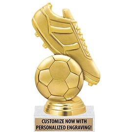 Soccer Trophies - 6" Soccer Ball and Soccer Cleat Trophy for Soccer, Great Soccer Team Awards 10 Pack Prime