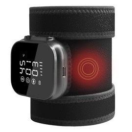 Emicool Flexible Arm-Heizkissen mit Wärme & Vibration & Rotlicht, Ellenbogen Heizkissen Wrap für Arm Bizeps Schmerzlinderung, Tennisarm Bandage Ellenbogen, USB Poewred