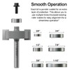 APIOLO Professional Rabbet Router Bit Set 1/4 Shank 1pcs with