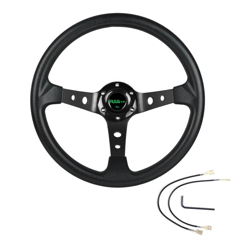 ANNX 14“ Steering Wheel+Quick Release+Hub Adapter 186H For Volkswagen VW
