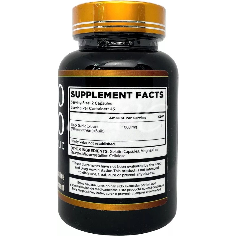 Productos El Colibri AJO Black Garlic Extract 1000mg 90 CAPSULES
