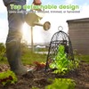 6 Pcs Garden Cloches for Plants, Metal Extra Large Chicken