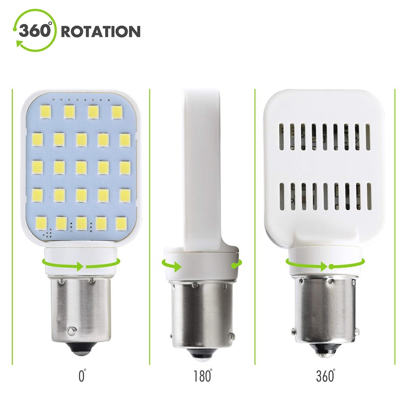 Leisure LED 4 Pack RV Interior LED Light Rotating Bulb