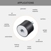 sourcing map M10 Plug Socket Rubber Bearing Shock Absorber for