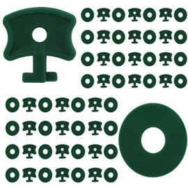 110 Pcs Greenhouse Twist Clips, Greenhouse Accessories Greenhouse Clips Plastic Greenhouse Fixing Clips & Washers Extender Corner Clips for Greenhouse Securing Insulation Bubble Netting Shading, Green