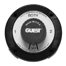 Guest 2111A Universal Mount Marine Battery Selector Switch (230 Continuous, 345 Momentary Amps)