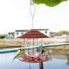 AIMALL Outdoor Hanging Bird Feeder 7.09x6.5in Plastic Feeder for Garden