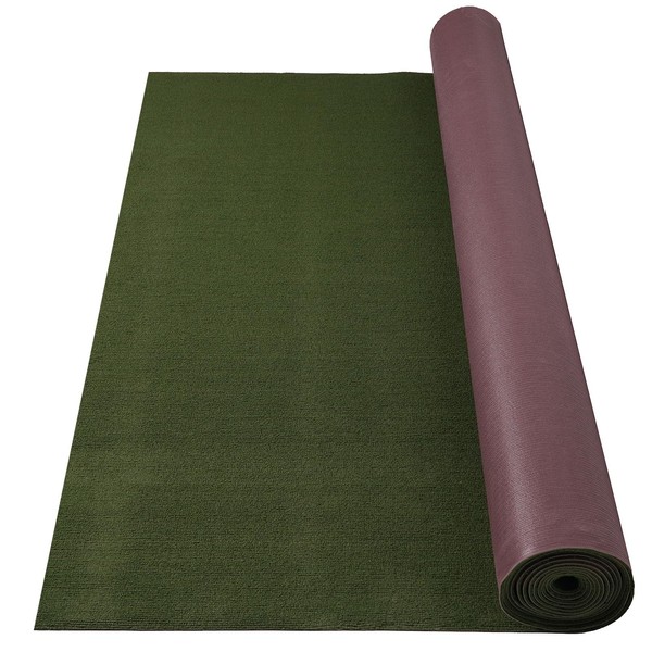 Grefinity Marine Carpet,6 FT x 18 FT Olive Green Indoor