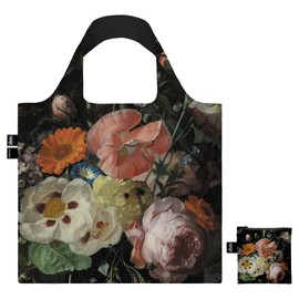 LOQI - Rachel Ruysch, Still Life with Flowers on a Marble Tabletop 1716, Recycled Bag, Multi-Colour, Occidental, Multicolored, Western