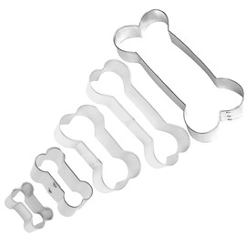 Doggie Dog Bone Treat Cookie Cutter 5 Piece Set from The Cookie Cutter Shop – Tin Plated Steel - Made in the USA