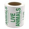 DryFur® Roll - 500 Live Animal Labels Plain (no arrows)