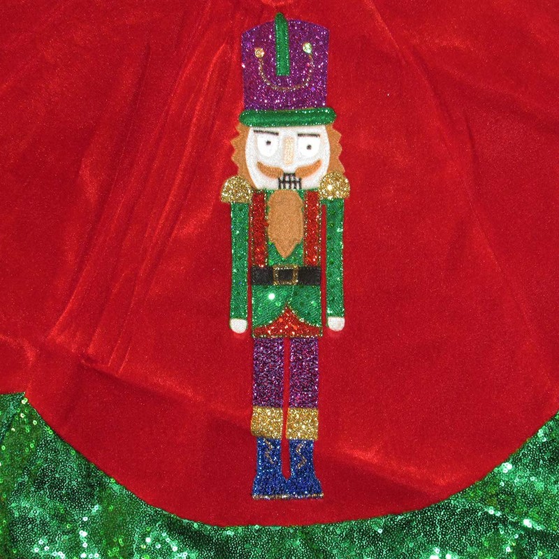 Kurt S. Adler 48" Velvet Nutcracker Tree Skirt