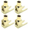 TIGRE BLANC Y Lug Terminal L Shape Solderless Banana Plug