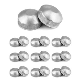 QWORK Fence Post Cap, 2-3/8" Chain Link Round End Cap for 2-3/8" Outside Diameter Post/Pipe, 20 Packs