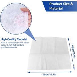 Paquete de 2 Filtros de Campana Extractora, Filtro de Grasa, Papel Absorbente de Aceite, Filtro de Grasa de Campana Extractora, Filtro a Prueba de Aceite para Máquina Negra de Lámpara, Aparato de Coci