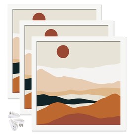 ijuerybai - Juego de 3 marcos de fotos blancos de 8 x 8 pulgadas, marco transparente para collage de fotos cuadradas de 8 x 8 pulgadas, tamaño de póster para pared y mesa horizontalmente vertical