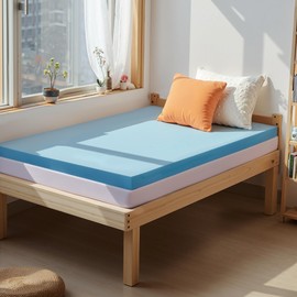 Subrtex Memory Foam Mattress Topper 3 Inch Mattress Pad, Pressure Relieve Breathable Bed Topper, CertiPUR-US Certified, Full Size