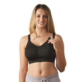 Bravado! Body Silk Seamless Nursing Bra 1401 (M, Black)