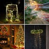 YITING 10 Strands 200 LEDs Solar Powered Twinkle Firefly Bunch