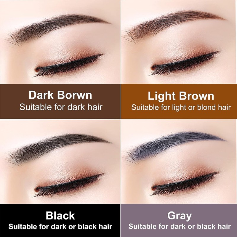 AWCCXMYM 5 Pcs Dark Brown Eyebrow Pencils for Women with
