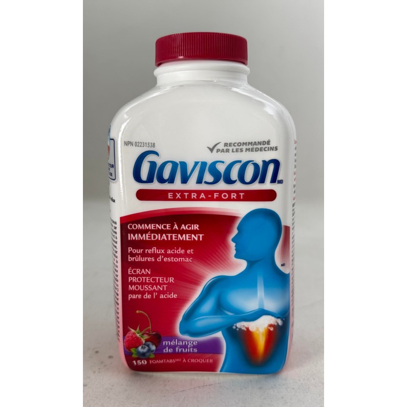Gaviscon Extra Strength, 150 Chewable tablets