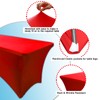 Dololoo Stretchable Tablecloths 6ft for Rectangle Tables with Open Back,