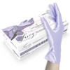 ASKON Unigloves Unigloves Fancy Violet Nitrile Gloves, Shiny Violet, Disposable