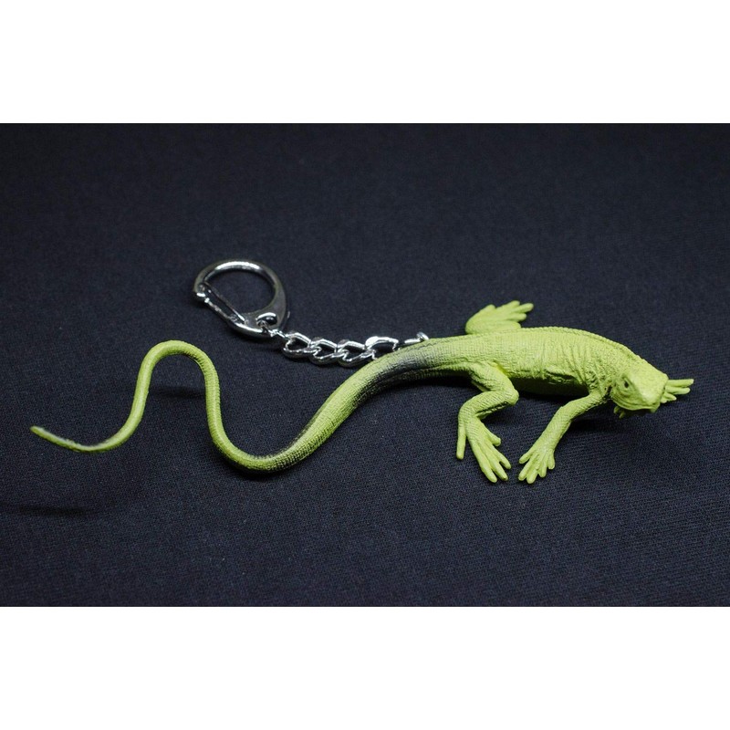 Waran Key Ring Miniblings Pendant Key Ring Lizard Gecko Green