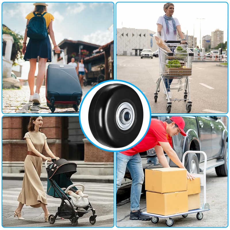 Pack of 4 Suitcase Wheels Replacement Wheels Suitcase Wheels Replacement