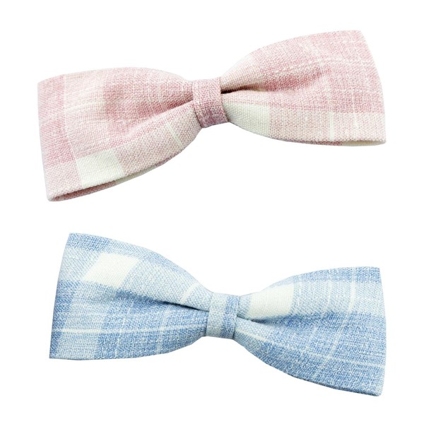 Hand Gorgeous Bow Hair Clip With A Fabric in a