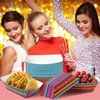 AsodSway Mexican Taco Nights Food Trays - 50 Hispanic Heritage