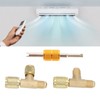 1/4in Valves Core Brass Tee Adapter Quick Coupler Access Tee