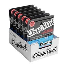 ChapStick Classic Tubos de bálsamo labial medicado, tratamiento para labios agrietados y protector de piel - 0.15x12 onzas