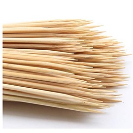 DTmasao 200PCS 12 inch Bamboo Skewers for Wooden Sticks， BBQ，Appetiser，Fruit，Cocktail，Kabob，Chocolate Fountain，Grilling，Kitchen，Crafting and Party. Φ=3mm, More Size Choices 6"/8"/10"