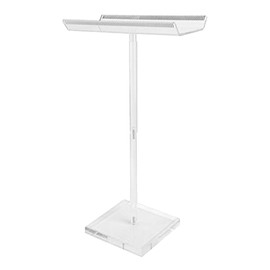 perfeclan Acrylic Hair Extension Stand Sectioning Hair Display Portable Transparent Hair Extension Hanger for Weaving Washing Curling