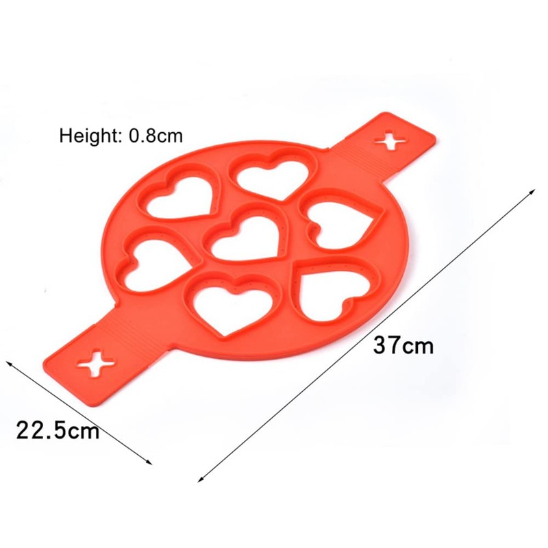 Nonstick Pancake Molds Ring Silicone Fried Egg Mould Reusable Pancake
