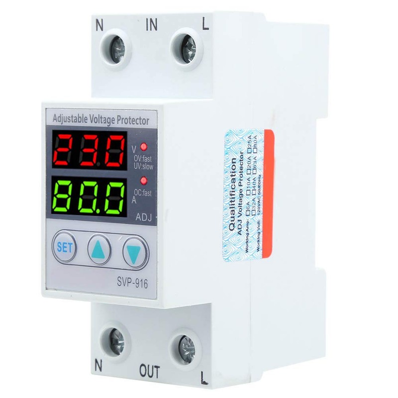 SVP ‑ 916 100‑130VAC Protector Ajustable de sobre Y bajo