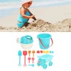 16pcs Kids Beach Toys Set Bucket Shovel Rake Sand Model