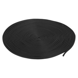 sourcing map Foam Rubber Weather Seal Strip, 2.5mm(3/32") Diameter 10 Meters (32.81Ft) Long Round EPDM Rubber for DIY Gasket, Warehouse, Pads, Foam Tubing, Crafts