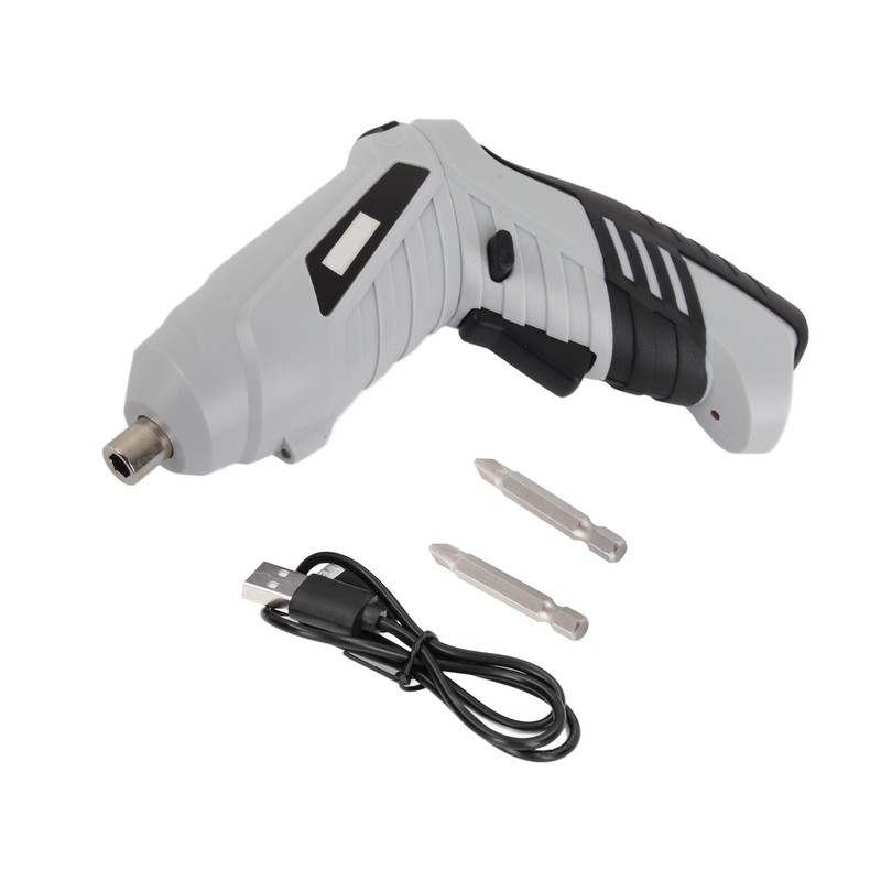 Electric Screwdriver Rechargeable Cordless with 2pcs Bit Tool Set Kit