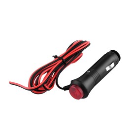 Adaptador de Enchufe del Encendedor de Cigarrillos Macho del Coche Fuente de alimentación del Extensor de Salida, Cable de extensión del Encendedor del Coche con el botón de Encendido