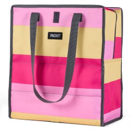 PackIt Tote Bag, Pink Stripe