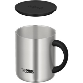 Thermos JDG-280 S Vacuum Insulated Mug, 9.5 fl oz (280 ml), Stainless Steel