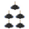 Pipe Throttle Valve Push 5pcs 6mm Air Flow Control Valve