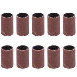 uxcell 1/4 Inch x 1/2 Inch Sanding Sleeves 400 Grits Sandpapers Band Drums 10 Pcs