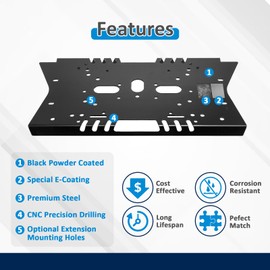 Wsays Magnetic Light Bar Cab Mounting Bracket Compatible with Ford F-150/250/350/450/550 2015-2024