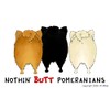 CafePress Nothing Butt Pomeranians Rectangle Magnet, 3"x2" Refrigerator Magnet