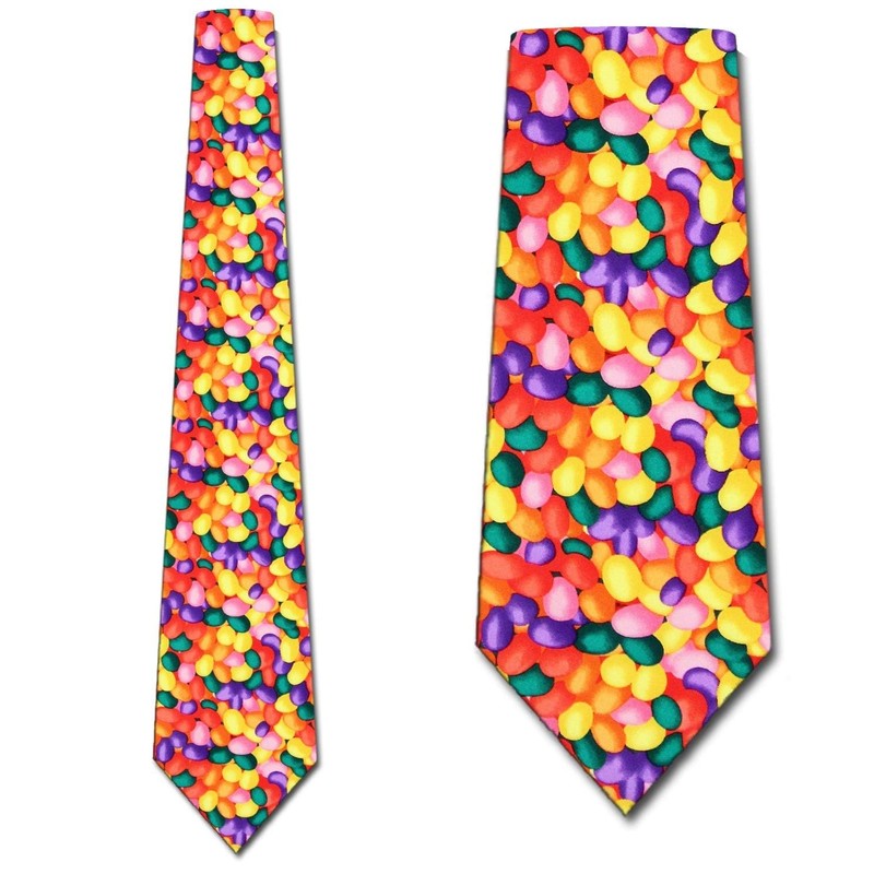 Jelly Bean Fun Tie - Mens Easter Necktie