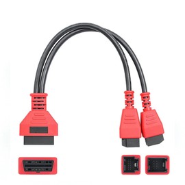 12+8 Cable de Programación Compatible con Chrysler DS808 MS905 MS906 MS906BT MS906S MS908 MS908S MK808 MX808 MX900, Cable de By-pass de Seguridad Universal 12 8 OBD II para Automóviles FCA SGW